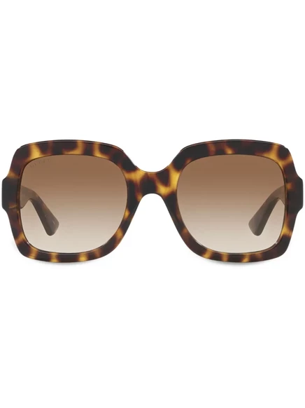 Женские солнцезащитные очки Gucci «черепаха», зеленые