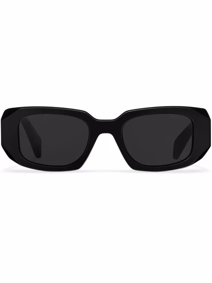 Солнцезащитные очки Prada Eyewear Symbole с объемными геометрическими дужками grey