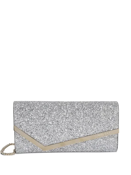Женский клатч Jimmy Choo Emmie, серебристый