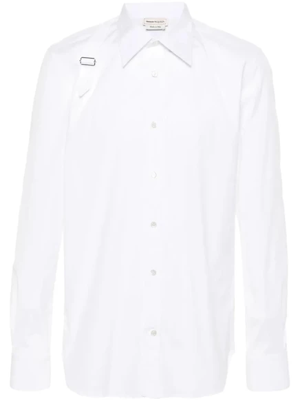 Футболка с поясом от Александра Маккуина white