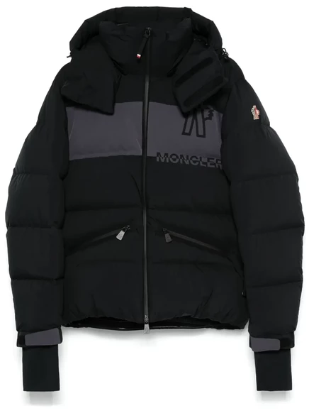 Мужская пуховая куртка Moncler Grenoble с капюшоном, черная