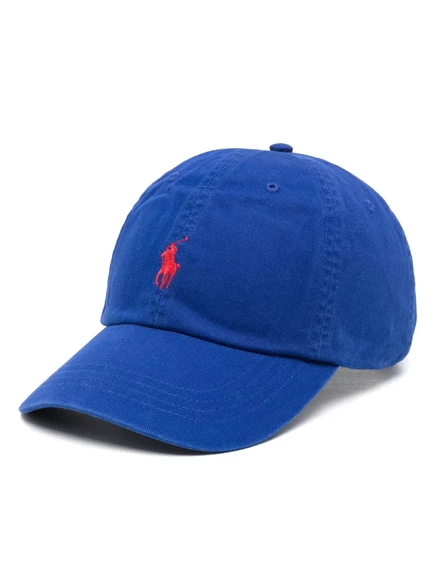 Женская бейсболка Polo Ralph Lauren с логотипом, синяя