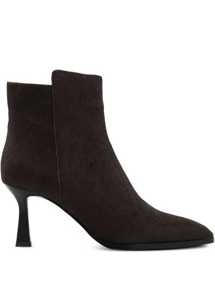 Ботильоны из телячьей шерсти Lola Cruz 75 мм Solenne brown