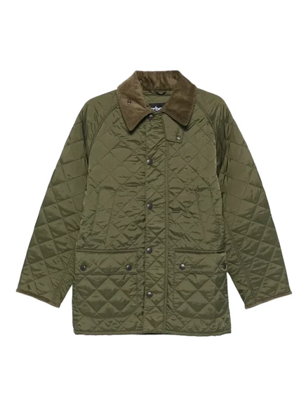 Мужская куртка Barbour с вельветовым воротником, зеленая