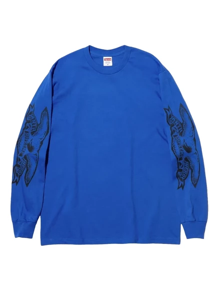 Мужской лонгслив Supreme Antihero Eagle с орлом, синий