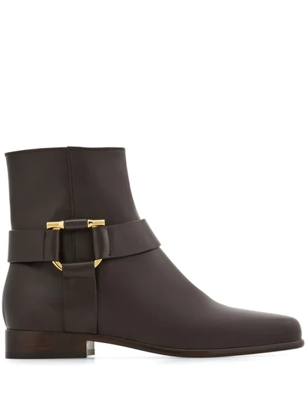 Ковбойские сапоги Ferragamo Gancini brown