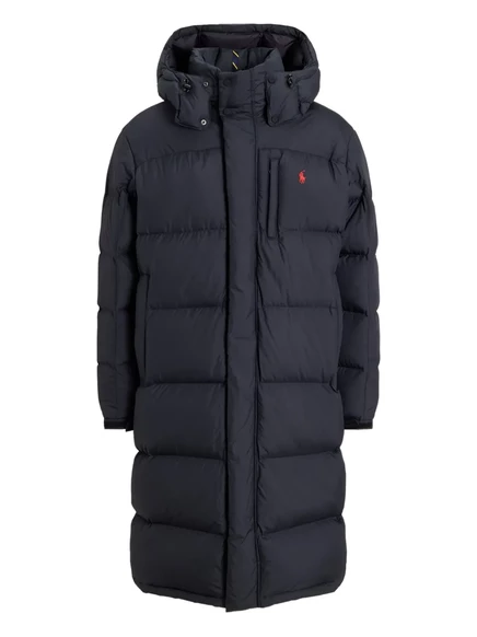 Мужское пальто-бомбер Polo Ralph Lauren утеплённое с капюшоном, черное