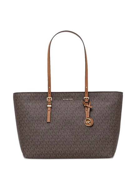 Женская сумка-тоут Michael Kors Monogram, коричневая