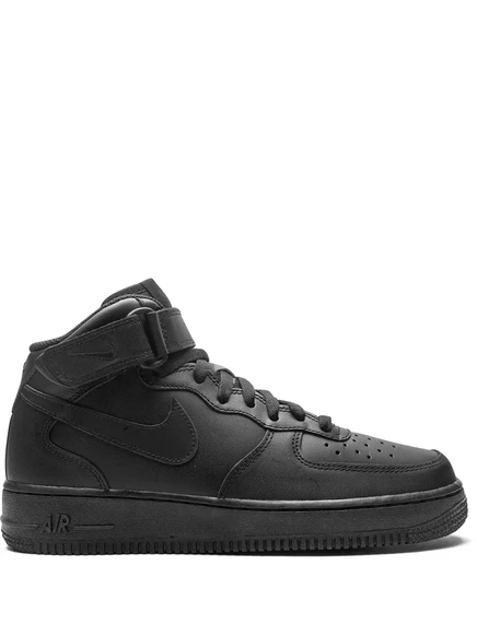 Унисекс кроссовки Nike Air Force 1 Mid '07 Triple Black, черные