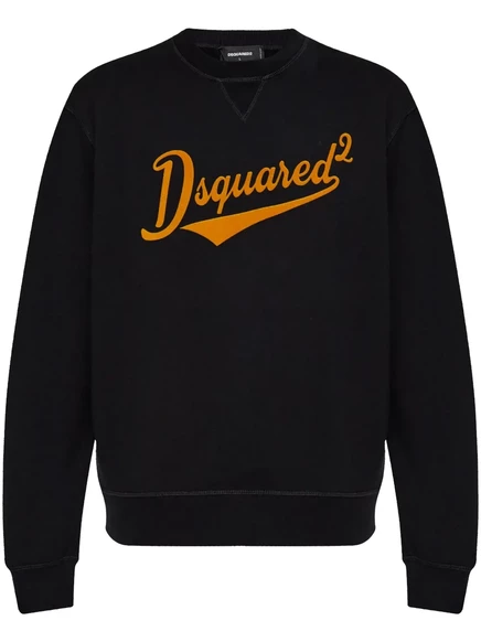 Толстовка с флокированным логотипом DSQUARED2 black