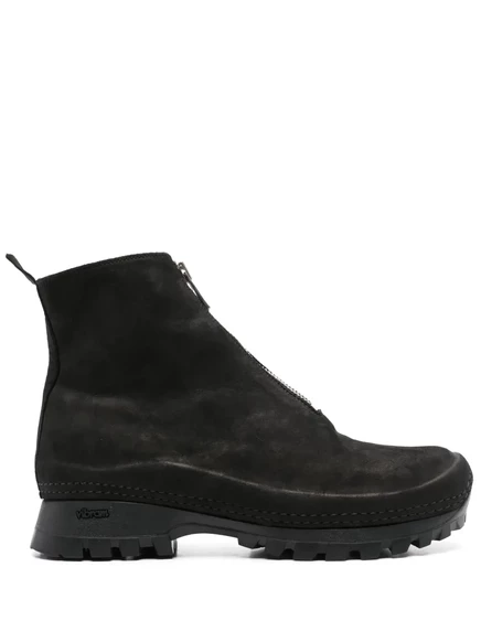 Замшевые ботильоны Guidi black