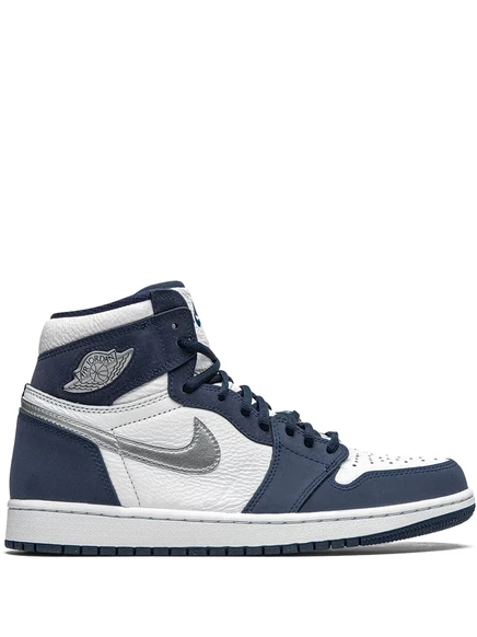 Унисекс кроссовки Jordan Air Jordan 1 Retro High Co.Jp, бело-темно-синие