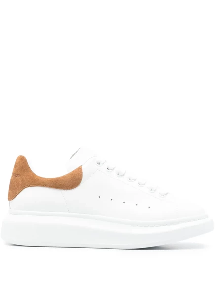 Мужские кеды Alexander McQueen кожаные, белые