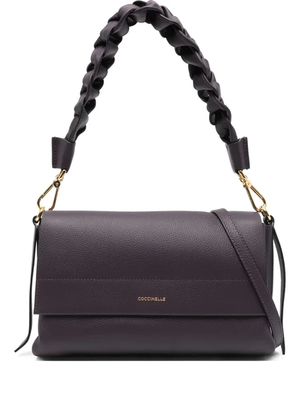 Кожаная сумка через плечо Coccinelle Boheme purple