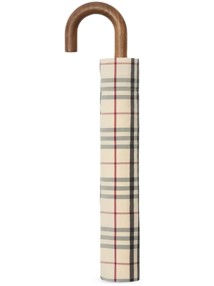 Унисекс зонт Burberry Vintage-Check складной, бежевый/многоцветный