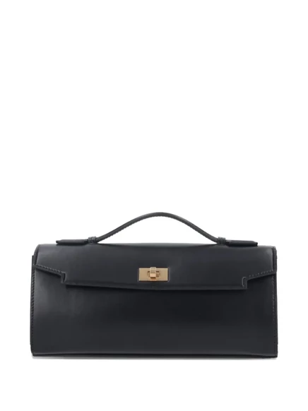 Женский кожаный клатч Anya Hindmarch Mortimer, черный