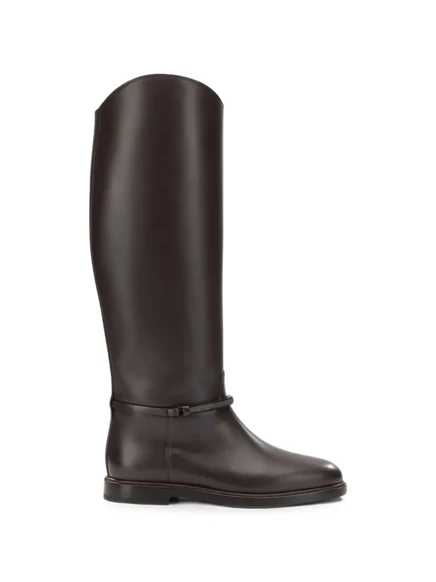 Женские сапоги Brunello Cucinelli Monili, коричневые