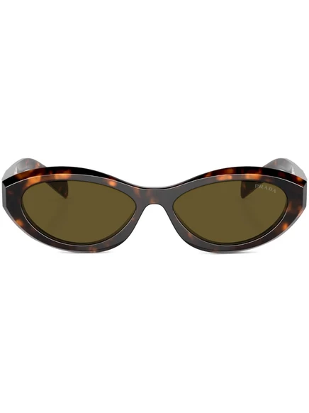 Солнцезащитные очки в овальной оправе Prada Eyewear  green