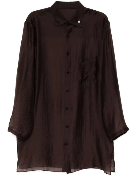 Мужская рубашка Yohji Yamamoto, коричневая