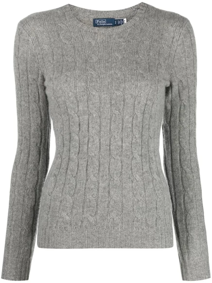 Кашемировый джемпер Polo Ralph Lauren прямой вязки grey