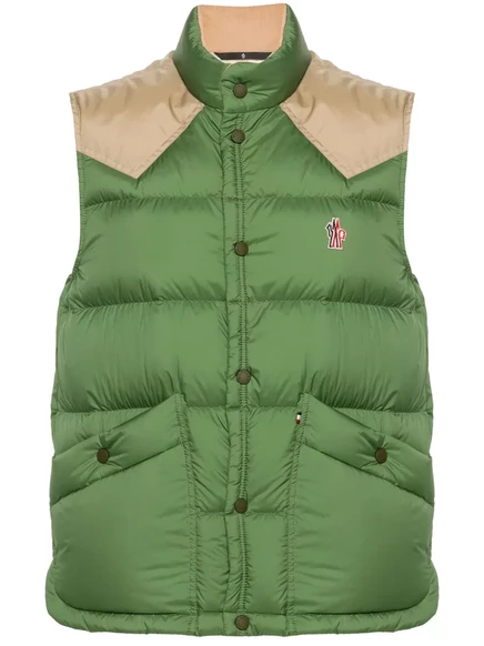 Мужской пуховый жилет Moncler Grenoble Veny, зеленый