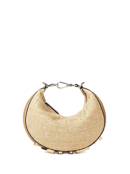 Женская мини-сумка Fendi Fendigraphy, бежевая