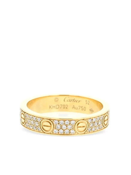 Кольцо Cartier Love, желтое золото с бриллиантами, 2020