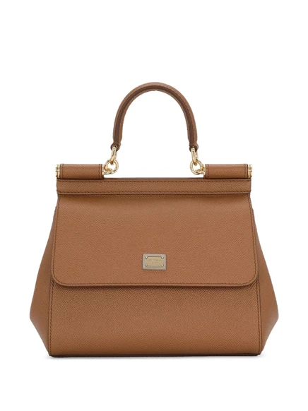 Сумка-тотализатор Dolce & Gabbana medium Sicily brown