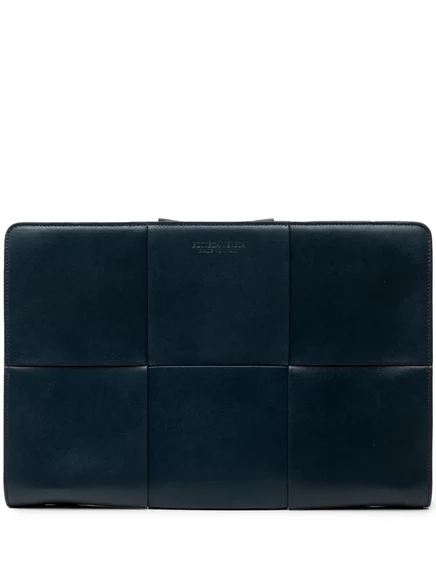 Клатч Bottega Veneta Pre-Owned Maxi Intrecciato, синий