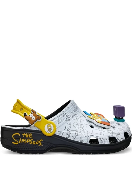 Мужские кроксы Crocs Classic Clog Simpsons, белые