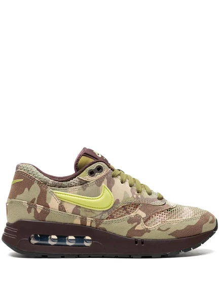 Кроссовки Nike Air Max 1 камуфляжные, оливково-зеленые