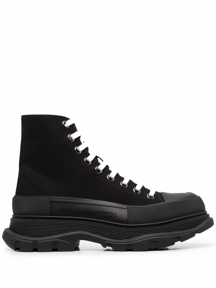 Мужские кеды Alexander McQueen Tread Slick, чёрные