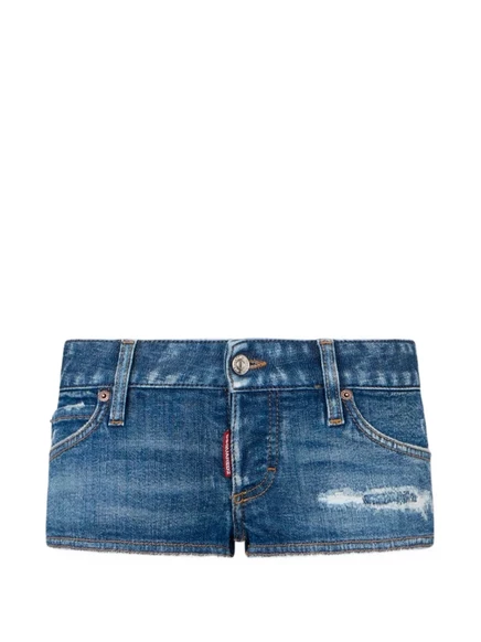 Женские джинсовые шорты DSquared2 Trucker, синие