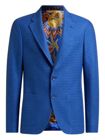 Мужской пиджак Etro кобальтовый