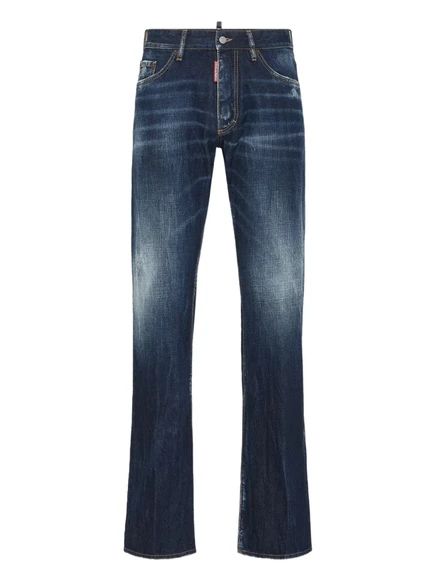 Мужские расклешенные джинсы DSquared2 Be Cool Be Nice, темно-синие