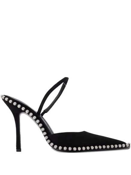 Туфли-лодочки на каблуке с украшением от Alexander Wang black
