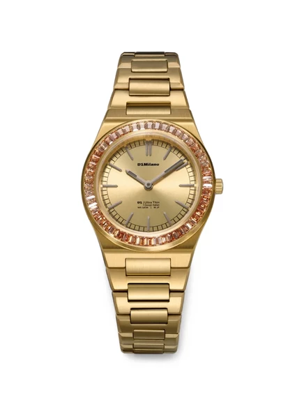 Женские часы D1 Milano Ultra Thin 30 мм, золотые