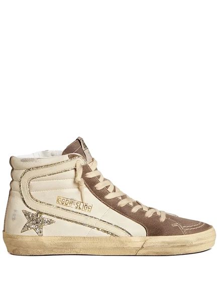 Кроссовки с высоким берцем Golden Goose Ball Star white