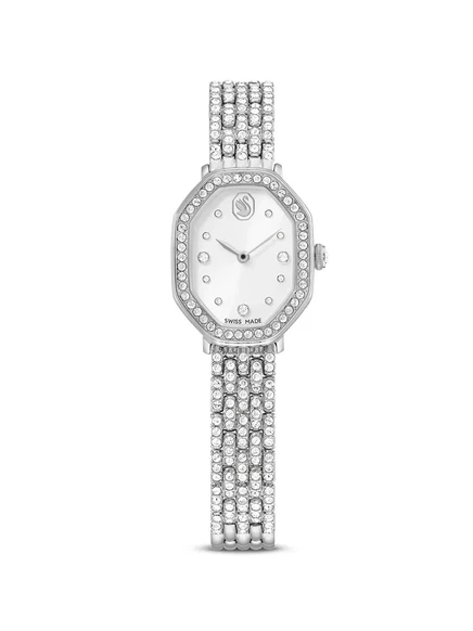 Часы Swarovski Dextera 32 мм с кристаллами, серебристые