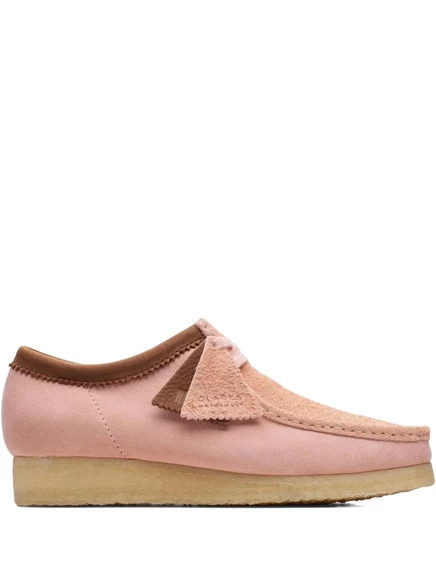 Мужские дерби Clarks Originals Wallabee замшевые, розовые