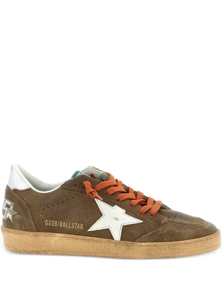 Мужские кеды Golden Goose Ball Star, коричневые