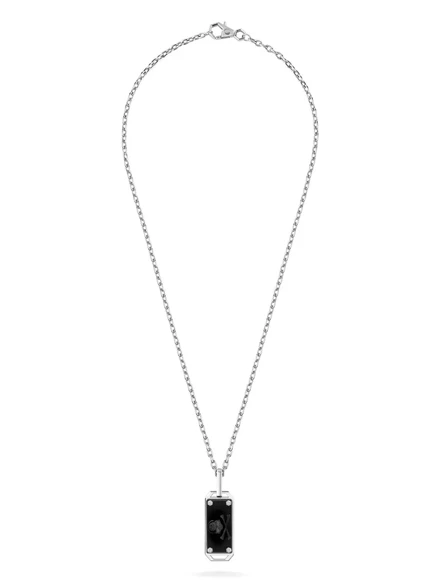 Мужское ожерелье Philipp Plein Skull Bone, серебристое