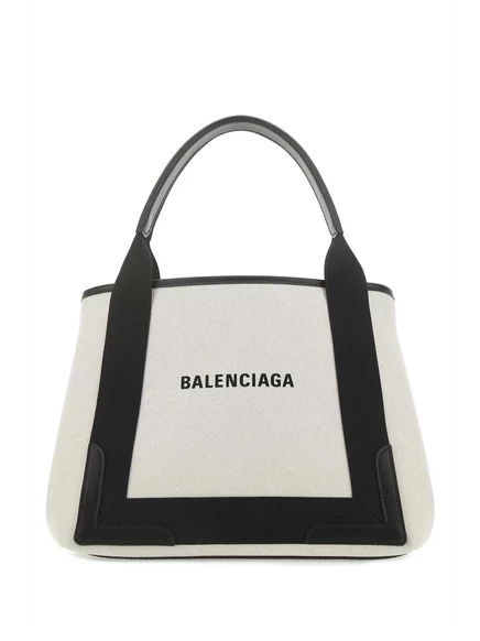 Женская сумка-тоут Balenciaga Cabas S, бело-синяя