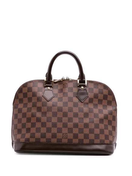 Сумка Louis Vuitton, бывшая в употреблении в 2004 году, от Damier Ebene Alma PM brown