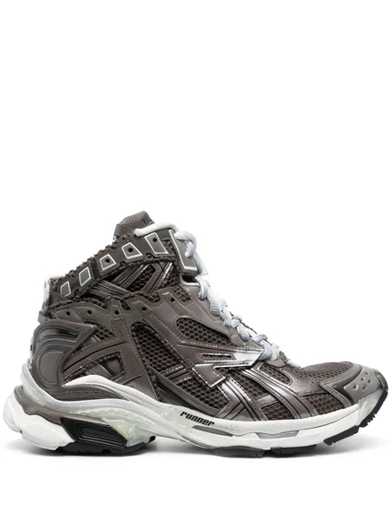 Мужские высокие кроссовки Balenciaga Runner, серые