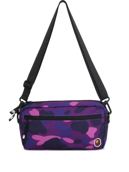 Сумка-мессенджер с камуфляжным рисунком BATHING APE® purple