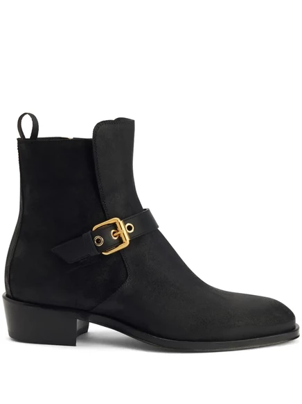 Кожаные ботильоны Giuseppe Zanotti Jhonny black