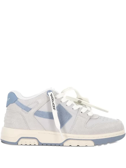 Женские низкие кроссовки Off-White из замши, серые