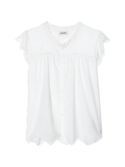 Женская блуза Zadig & Voltaire Tika Tomboy, белая