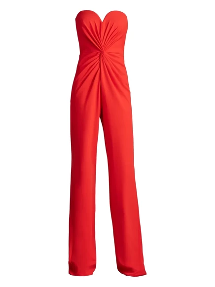 Женский комбинезон Tadashi Shoji без бретелей, красный
